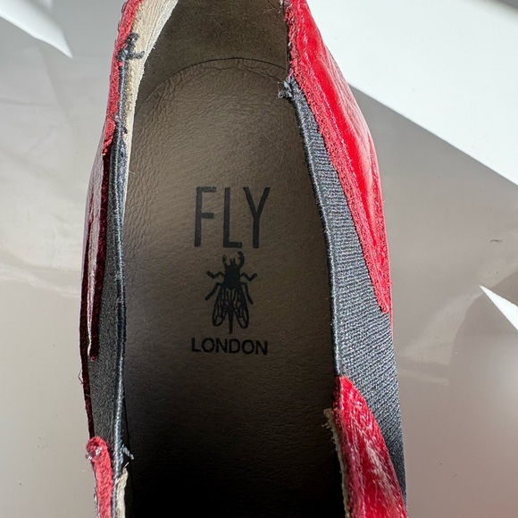 Fly London Red Leather Booties - Picture 4 of 7